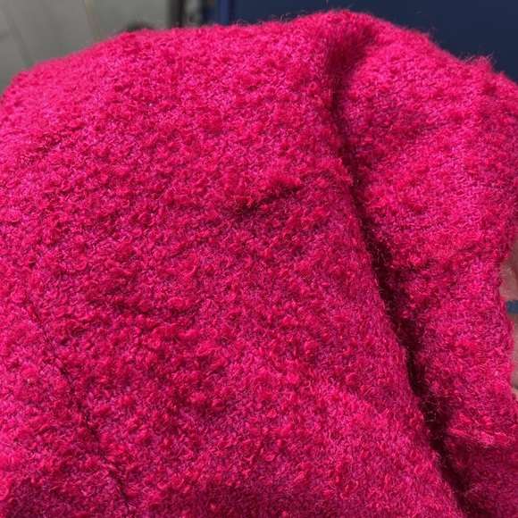 Jennifer & Grace Fuchsia Raspberry Pink Wool Blend Blazer 10 Lined - Picture 17 of 17